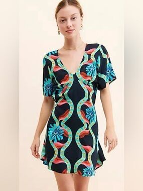 Kinga Csilla NWT Lopez Tulip Mini Dress • Small • $235 MSRP Anthropologie